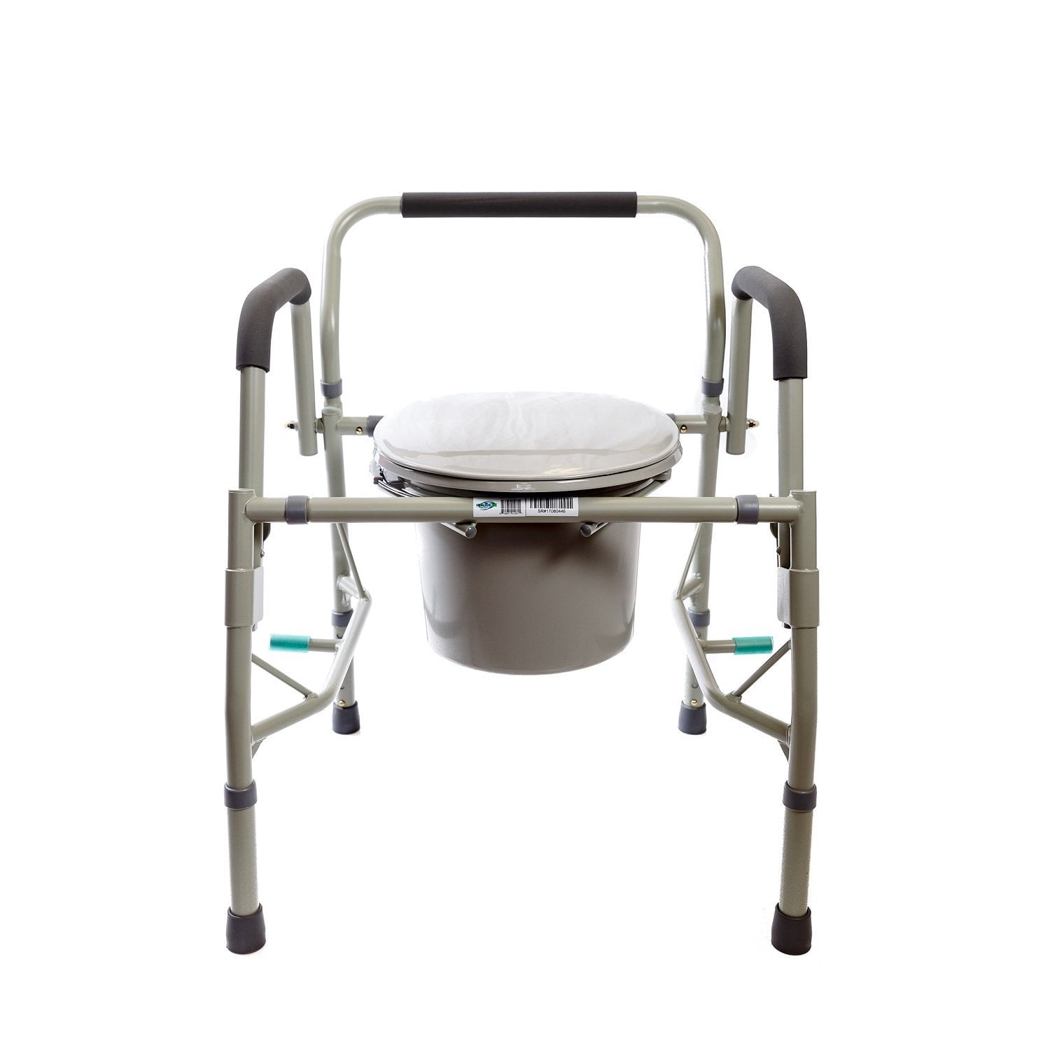 genie Corroderen Ieder Healthline Deluxe 3 in 1 Bedside Commode, Toilet Safety Frame, Elevated  Toilet Seat. Medical Steel Drop Arm Bedside Commode Chair Toilet Seat With  Commode Bucket and Splash Guard, Gray - Walmart.com