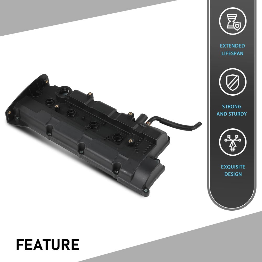 CROSSDESIGN Valve Cover w/Gasket Fit for Hyundai Elantra Tiburon Kia Spectra 2004-2010