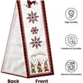 thumbnail image 3 of Christmas Gnome Table Runner Red Buffalo Check Plaid Snowflakes Table Runner Seasonal Winter Xmas Holiday Dresser Scarves Decorations for Kitchen Dining Wedding Party 13 x 90 Inch, 3 of 7
