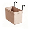 thumbnail image 2 of Hanging Laundry Basket Fabric Hamper Foldable Clothes Organizer with Metal Hook Wall Mounted Storage Basket for Bathroom Dorm Laundry Room Dirty Clothes Towel Household Organization, 2 of 7