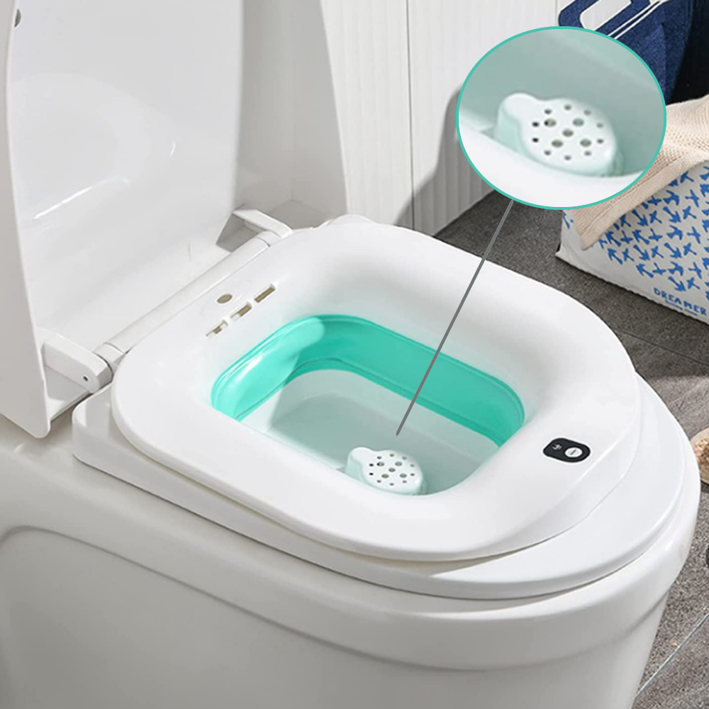 Electric Sitz Bath for Toilet Seat, Foldable Postpartum Care Basin