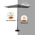 thumbnail image 6 of ACEGOSES 10 x 6.5ft Patio Umbrella with 6 Ribs Tilt and Crank Sunshade Canopy for Garden,Yard,Gray, 6 of 8