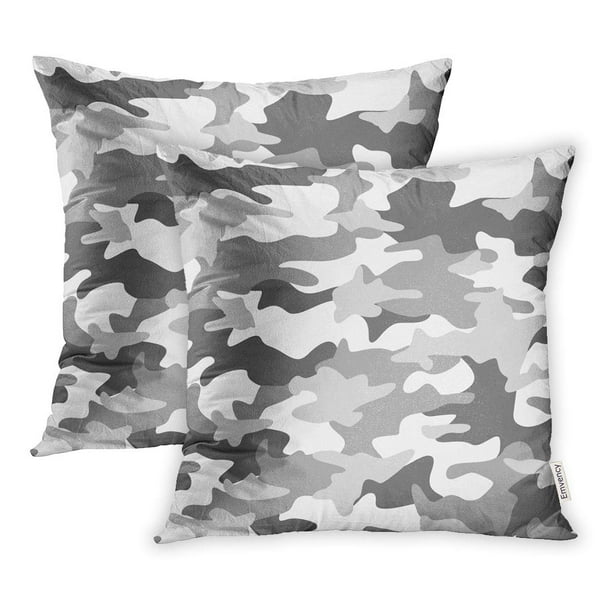 Ywota Colorful Snow Camouflage Pattern Abstract Light Green Camo Grey Pillow Cases Cushion Cover 18x18 Inch Walmart Com Walmart Com