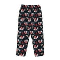 thumbnail image 5 of Xecao Rose Flowers Women's Straight Lounge Pajama Pants: The Epitome of Relaxed Sleepwear, 5 of 9