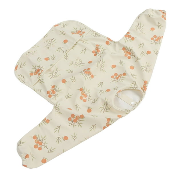 Babero con mangas para bebés, babero de manga larga para bebés, babero con mangas impermeable, babero con mangas con bolsillo, máxima confiabilidad
