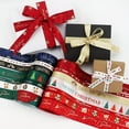 thumbnail image 2 of CHUANK Christmas Gift Wrap Ribbons - 7pcs Polyester Satin Ribbon Set with Snowflake & Reindeer Patterns  5 Yards Each  Festive Holiday Decor for Gifts and Party Favors, 2 of 6