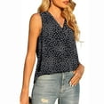 thumbnail image 4 of USSUMA Womens Summer Tops Loose Flowy Vest Tanks T-Shirts for Women Trendy Floral Print Womens Blouses and Tops Dressy Sleeveless V Neck Tunic Plus Size Shirts for Women, 4 of 7
