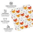 thumbnail image 3 of Fuzoiu Cute Fox with Heart Print Leather Coasters Set,Drink Coasters Set of 4,for Tabletop Protection, Durable PVC Coasters,Home Décor and Housewarming Gift-Square, 3 of 6