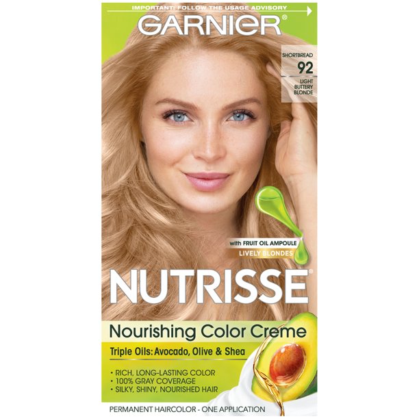 Garnier Nutrisse Nourishing Hair Color Creme (Blondes), 92 Light ...