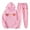 Pink#1, variant on VBTAPA Womens Sweatsuits 2 Piece Set Love Heart Print Pullover Hoodies and Jogger Pants Sets Lounge Jogger Sets Casual Track Suits Pink#6 S