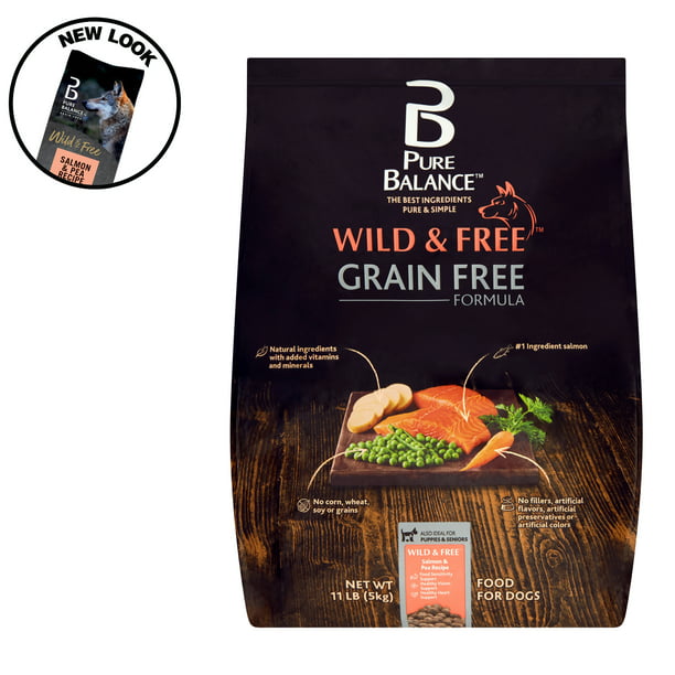 Pure Balance Wild & Free Grain-Free Salmon & Pea Recipe ...
