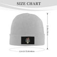thumbnail image 3 of XMXT Winter Casual Beanie Hats for Men Women, Queen Skull Badge Unisex Adult Cap Warm Daily Knit Hat Skull Caps, Gray, 3 of 9