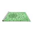thumbnail image 2 of Ahgly Company Machine Washable Indoor Rectangle Medallion Emerald Green Traditional Area Rugs, 8' x 12', 2 of 4