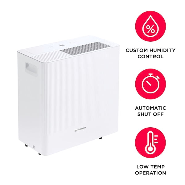 Frigidaire 50 Pint Dehumidifier with Wi-Fi (Energy Star) up to 4500 Sq Ft, White