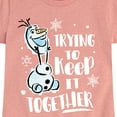 thumbnail image 3 of Frozen 2 - Trying To Keep It Together - Toddler And Youth Girls Short Sleeve Graphic T-Shirt, 3 of 5