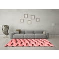 thumbnail image 3 of Ahgly Company Machine Washable Indoor Rectangle Abstract Red Modern Area Rugs, 5' x 7', 3 of 4