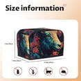 thumbnail image 5 of Fotbe Colorful Flower Goat for Two Slice Toaster Cover, Fingerprint Protector, Super Soft Appliance Cover And Dust Cover,Bread Dust Cover & Fingerprint Protection, 5 of 7