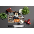 thumbnail image 3 of Pomeranian Fall Kitchen Pumpkins Glass Cutting Board Large 12 in x 15 in, 3 of 5