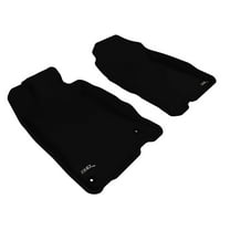 3D MAXpider Custom Fit Kagu Floor Mat (Black) Compatible with Honda CR-Z 2011-2016 - Front Row