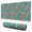 Pioneer Flower Floral-1, variant on Long Mouse Pads for Desk,Pioneer Flower Floral Print Pattern Desk Mats on Top Of Desks, Desk Mouse Pad Extra Large with 3mm Non-Slip Base and Stitched Edge for Gaming,Office,Work,Home 31.5"x11.8"