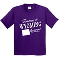 thumbnail image 3 of Inktastic Someone in Wyoming Loves Me Youth T-Shirt, 3 of 5