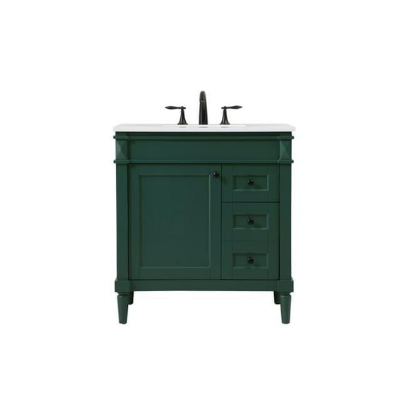 32 in. Bennett Single Bathroom Vanity, Green