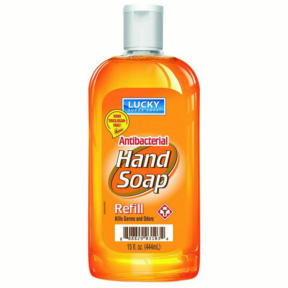 Lucky Super Soft Antibacterial Hand Soap Refill, 15 Oz