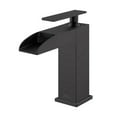 thumbnail image 3 of Concorde Single Hole, Single-Handle, Waterfall Bathroom Faucet in Matte Black, 3 of 12