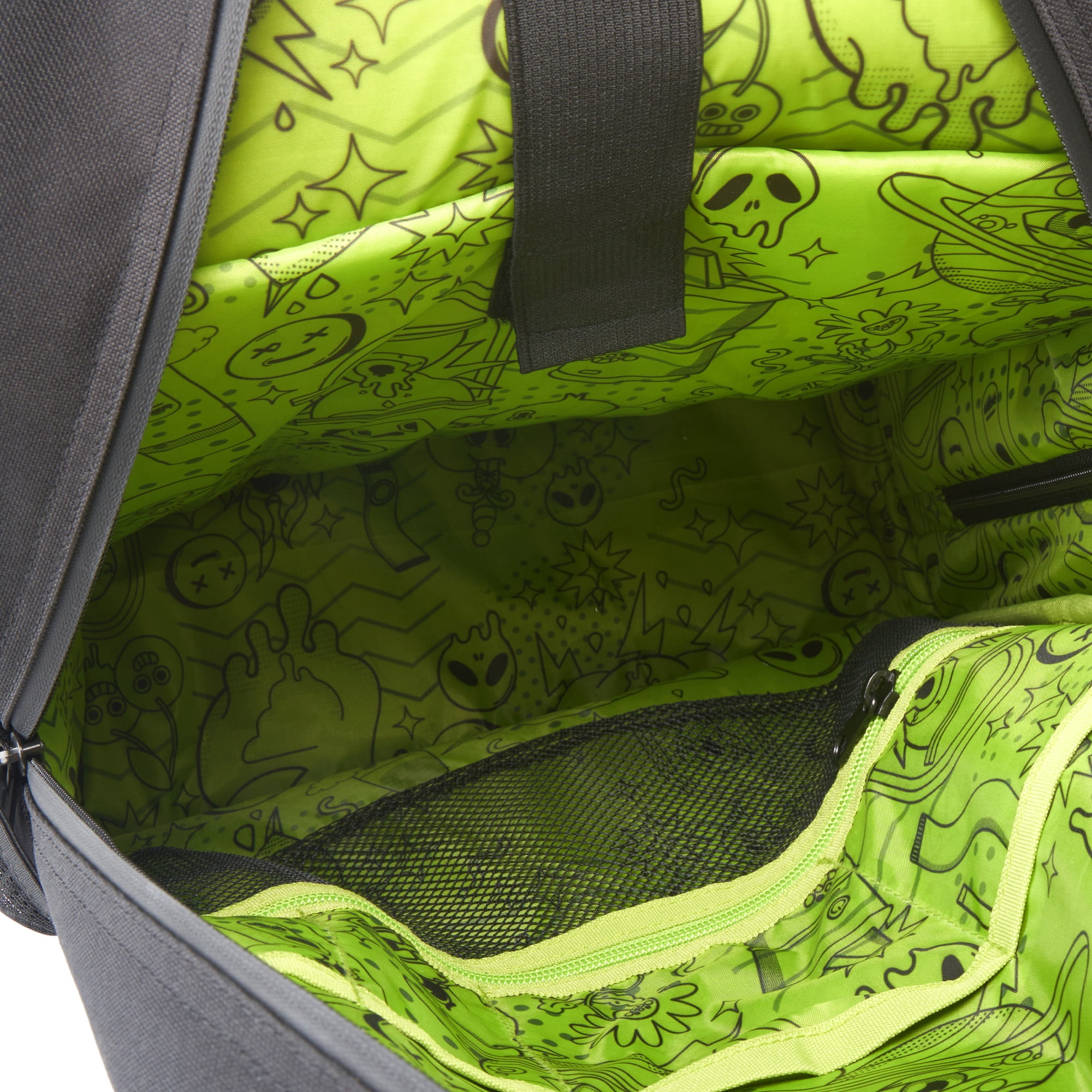 Ooze Black Smell Proof Travel Backpack - 18 x 14.5 x 3.5 inches, 9 Pockets, Water Resistant, Carbon-lined Interior