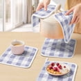 thumbnail image 5 of Purple Plaid Pot Holders for Kitchen Heatproof Potholder, 4 Pack Spring Summer Farmhouse Buffalo Checkered Hot Pads Multipurpose Oven Pads Cloth Potholders Trivet for Cooking and Baking, 5 of 8