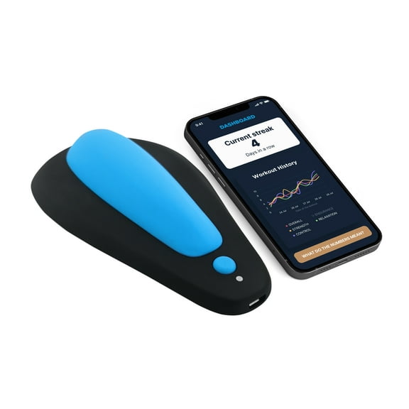 Boost by kGoal: Men's Sit-On-Top Kegel Trainer For Pelvic Floor Exercise With Biofeedback | With Smartphone App For iOS and Android