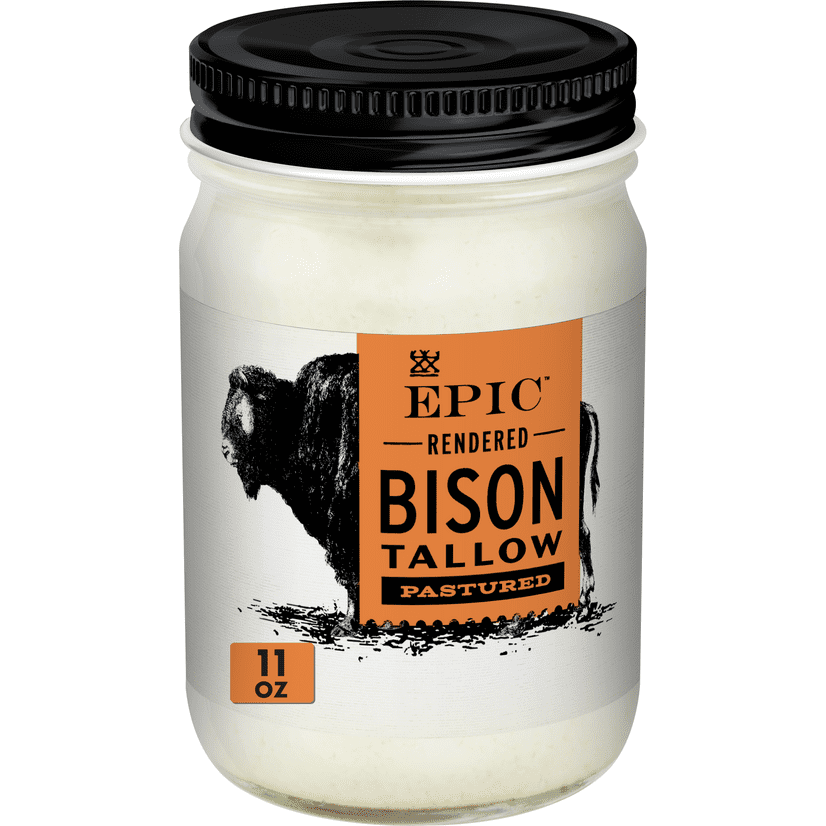 EPIC Bison Tallow, Keto Friendly, Whole30, 11oz Jar