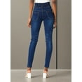 thumbnail image 2 of aPAY Women's Jeans Long Denim Slim Fit Pants Y2k Vintage Washed Blue Regular Size, 2 of 4