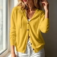 thumbnail image 2 of Diufon Womens Hoodie Cardigan Button Down Thin Pullover Jackets with Drawstring & Hood Long Sleeve Lightweight Outerwear, 2 of 8
