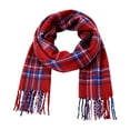 thumbnail image 2 of Scarf for Women Fitness Cashmere Shawl Womens Scarfs Wool Gingham Fall Fashion Mens Scarves Red, 2 of 5