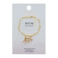thumbnail image 5 of Believe by Brilliance Women's Gold Plated Carabiner Charm Mom Bracelet, 5 of 5