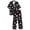 Black with Pumpkin Print, variant on Under $15 Halloween Pajamas CNJKEHIUV Women's Halloween Pajamas Fall 2-Piece Plus Size Pumpkin Short Sleeve Top & Long Pants Soft Loungewear Casual Sleepwear