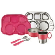 Innobaby Din Smart Stainless Mealtime Set, Pink
