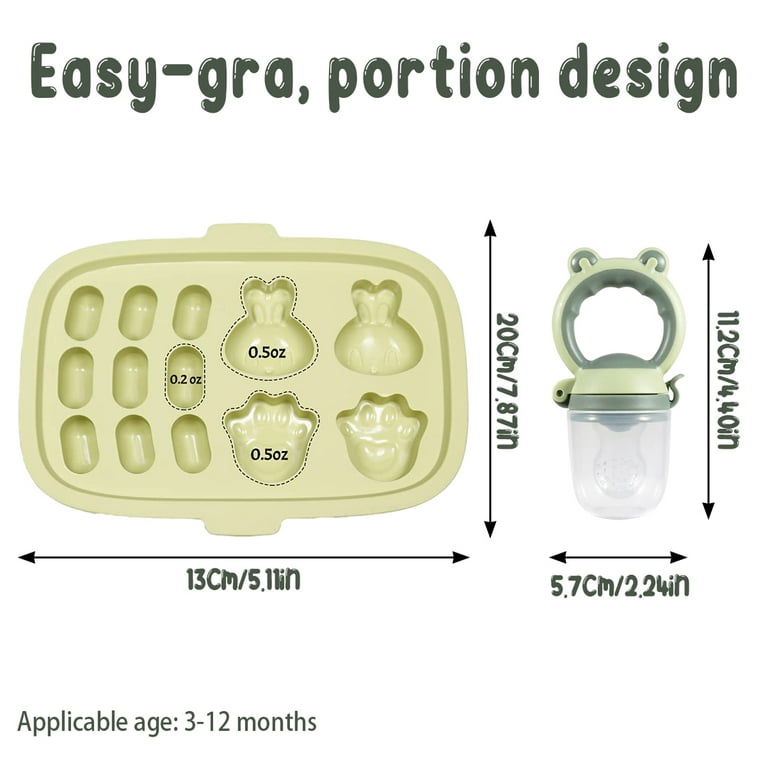 Silicone Food Molds - Baby Food Nipple Tray, Silicone Baby Food Freezer  Tray, Baby Sausage Mold