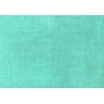 thumbnail image 1 of Ahgly Company Machine Washable Indoor Rectangle Solid Turquoise Blue Modern Area Rugs, 2' x 3', 1 of 4