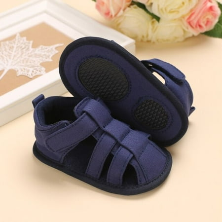 

2021 NEW 0-18Months Kids Newborn Baby Boys Fashion Summer Soft Crib Shoes First Walker Anti Slip Sandals Shoes Soft Sole