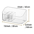 thumbnail image 2 of Bandejas de tocador MORNITE de plástico transparente para encimera de baño, 2 of 7
