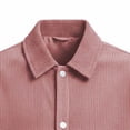 thumbnail image 5 of DayScoop Men's Long Sleeve Corduroy Jacket with Snap Button Front, Point Collar Casual Trucker Coat with Chest Pockets for Work Outdoor Daily, 5 of 6