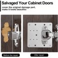 thumbnail image 3 of Hinges Repair Plate 2.0 4-pack ,stainless Steel Bracket Corner Cabinet Door Hinge Repair Plate Kit With Screws For Kitchen Cabinet ,wardrobe, Tv Cabin, 3 of 5