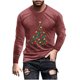 thumbnail image 2 of Blusas y camisas de manga larga y cuello redondo para hombre, camisetas casuales con estampado de moda y cuello redondo, blusas de licra de manga corta para hombre., 2 of 5