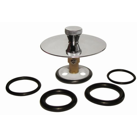 Keeney 5/16 In. or 3/8 In. Bathtub Drain Stopper with Polished Chrome Finish