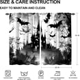 thumbnail image 3 of Halloween Bats Kitchen Curtains Cafe Curtains for Bathroom Dining Room Living Room Pocket Window Drapes 2 Panels Set 28"x36", 3 of 5