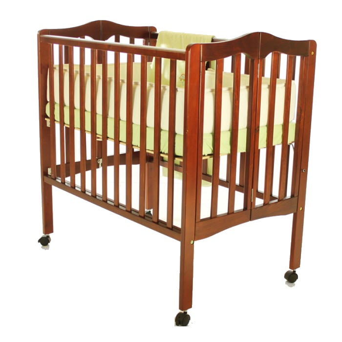 Dream On Me 2 In 1 Lightweight Folding Portable Crib Espresso