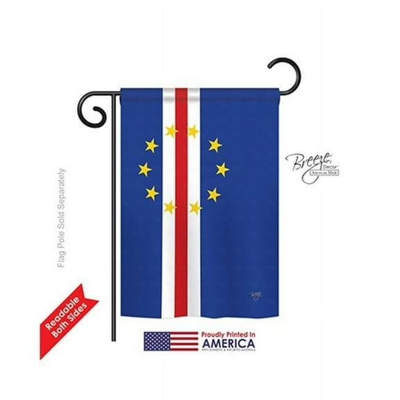 Breeze Decor 58368 Cape Verde 2-Sided Impression Garden Flag - 13 x 18.5 in.