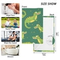 thumbnail image 2 of Cute Crocodile Print Cotton Face Towel Soft Hand Towel Absorbent Bathroom Towel for Kitchen Hotel, 2 of 7